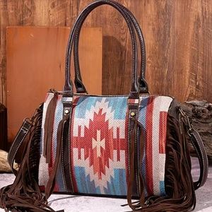 New Western fringe purse